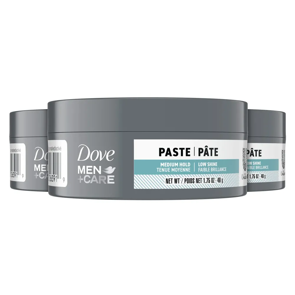 DOVE MEN + CARE Styling Aid Hair Product for a Medium Hold Sculpting Hair Paste for a Textured Look With A Matte Finish 1.75 Ounce (Pack of 3) DOVE MEN + CARE Styling Aid Hair Product for a Medium Hold Sculpting Hair Paste for a Textured Look With A Matte Finish 1.75 Ounce (Pack of 3)