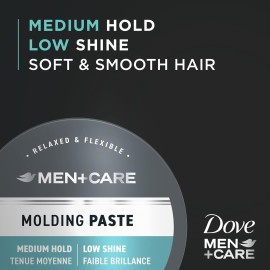 DOVE MEN + CARE Styling Aid Hair Product for a Medium Hold Sculpting Hair Paste for a Textured Look With A Matte Finish 1.75 Ounce (Pack of 3) DOVE MEN + CARE Styling Aid Hair Product for a Medium Hold Sculpting Hair Paste for a Textured Look With A Matte Finish 1.75 Ounce (Pack of 3)