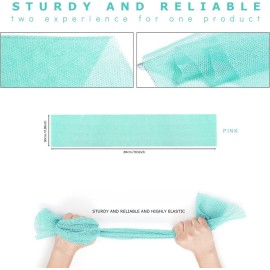 2 Pieces African Bath Sponge African Net Long Net Bath Sponge Exfoliating Shower Body Scrubber Back Scrubber Skin Smoother,Great for Daily Use (Green) 2 Pieces African Bath Sponge African Net Long Net Bath Sponge Exfoliating Shower Body Scrubber Back Scrubber Skin Smoother,Great for Daily Use (Green)