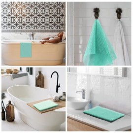 2 Pieces African Bath Sponge African Net Long Net Bath Sponge Exfoliating Shower Body Scrubber Back Scrubber Skin Smoother,Great for Daily Use (Green) 2 Pieces African Bath Sponge African Net Long Net Bath Sponge Exfoliating Shower Body Scrubber Back Scrubber Skin Smoother,Great for Daily Use (Green)