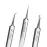 Professional Facial Blackhead Remover Tweezers,3Pcs Precision Pimple Popper Tool Kit for Whitehead Ance Blemishs Comedones Stainless Steel Makeup Tool - Matte