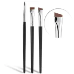 Fine Angled Eyeliner Brush, JASSINS Ultra thin Precision EyeLiner Makeup Brushes Set, Fine Point Eyeliner Brush, Synthetic Bristles Eye Makeup Tool (3 Pcs)
