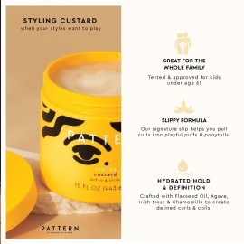 PATTERN Beauty by Tracee Ellis Ross Styling Custard, 15 Fl Oz, Best for Curlies, Coilies and Tight-Textured Hair, 3a-4c PATTERN Beauty by Tracee Ellis Ross Styling Custard, 15 Fl Oz, Best for Curlies, Coilies and Tight-Textured Hair, 3a-4c