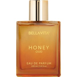 BellaVita Honey OUD Perfume for Women & Men (3.4 fl.oz) | Vanilla, Bergamot & Patchouli Perfume | Long-Lasting Arabian Unisex Perfumes for Women & Men | Floral & Spicy Vegan Cologne Honey Perfume