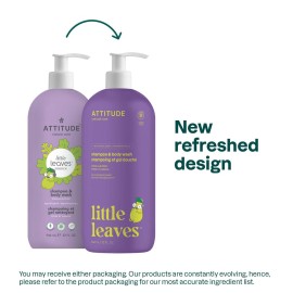 ATTITUDE Shampoo and Body Wash for Kids, EWG Verified Hair and Body Cleanser, Dermatologically Tested Soap, Plant and Mineral Based Bath Products, Vegan, Vanilla and Pear, 32 Fl Oz ATTITUDE Shampoo and Body Wash for Kids, EWG Verified Hair and Body Cleanser, Dermatologically Tested Soap, Plant and Mineral Based Bath Products, Vegan, Vanilla and Pear, 32 Fl Oz