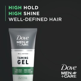DOVE MEN + CARE Styling Gel for a Strong Hold Hair Taming Gel Hair Styling Product for Thicker and Healthier Looking Hair, 7 Fl oZ (Pack of 3) DOVE MEN + CARE Styling Gel for a Strong Hold Hair Taming Gel Hair Styling Product for Thicker and Healthier Looking Hair, 7 Fl oZ (Pack of 3)