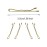 220 Count Mini Wavy 1.38 Inch Blonde Bobby Pins, YINGFENG Small Gold Hair Clips with Storage Box for Updos, Metal Hair Clips for Kids, Girls and Women, Suitable for All Hair Types