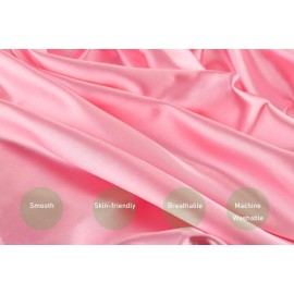 Satin Bassinet Sheet Set 2 Pack Ultra Soft Silk Fit for Rectangle, Hourglass, Oval Bassinet Mattress Protect for Baby Hair and Skin Cradle or Bassinet Sheets, Pink & White Satin Bassinet Sheet Set 2 Pack Ultra Soft Silk Fit for Rectangle, Hourglass, Oval Bassinet Mattress Protect for Baby Hair and Skin Cradle or Bassinet Sheets, Pink & White