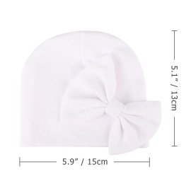BQUBO Newborn Baby Girls Hats Mittens Set Hospital Hat Beanie Infant Bow Hats Baby Cotton Gloves No Scratch Mittens for 0-6 Months BQUBO Newborn Baby Girls Hats Mittens Set Hospital Hat Beanie Infant Bow Hats Baby Cotton Gloves No Scratch Mittens for 0-6 Months