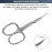 CGBE Cuticle Scissors Extra Fine Curved Blade, Super Slim Manicure Scissors for Cuticles Professional Small Scissors with Precise Pointed Tip Grooming Blades, Eyebrow, Eyelash, and Dry Skin - Silvery