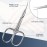 CGBE Cuticle Scissors Extra Fine Curved Blade, Super Slim Manicure Scissors for Cuticles Professional Small Scissors with Precise Pointed Tip Grooming Blades, Eyebrow, Eyelash, and Dry Skin - Silvery