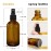 GIVAMEIHF Amber Glass Spray Bottles 4oz,Small Empty Glass Spray Bottle Fine Mist Spray Refillable Containers,Mini Travel Spray Bottles set of 4,Included 6 Sprinkler,2 Funnels,1 Droppers,8 Labels