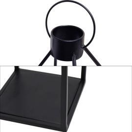 HPC Decor Modern Farmhouse Lanterrn Decor- Black Metal Candle for Christmas- Lanterns w/Timer Flickering Candles for Living Room,Home,Indoor, Outdoor,Table,Fireplace Mantle Dcor HPC Decor Modern Farmhouse Lanterrn Decor- Black Metal Candle for Christmas- Lanterns w/Timer Flickering Candles for Living Room,Home,Indoor, Outdoor,Table,Fireplace Mantle Dcor