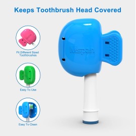 Mspan Toothbrush Cover Cap Case: Brush Head Protector Pods Plastic Travel Tooth Brushing Clip for Manual & Electric Toothbrush - 6 Packs Mspan Toothbrush Cover Cap Case: Brush Head Protector Pods Plastic Travel Tooth Brushing Clip for Manual & Electric Toothbrush - 6 Packs