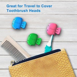 Mspan Toothbrush Cover Cap Case: Brush Head Protector Pods Plastic Travel Tooth Brushing Clip for Manual & Electric Toothbrush - 6 Packs Mspan Toothbrush Cover Cap Case: Brush Head Protector Pods Plastic Travel Tooth Brushing Clip for Manual & Electric Toothbrush - 6 Packs