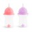 Munchkin Any Angle Weighted Toddler Straw Cups with Click Lock Lid, 10 Ounce, 2 Pack, Pink/Purple