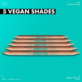 NYX PROFESSIONAL MAKEUP Wonder Pencil, Multi-Use Micro Highlighter & Concealer Stick - Light