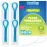 Floss Threaders, Deep Clean Dental Floss Threader for Braces, Bridges, and Implants 200PCS(4Pack),Blue
