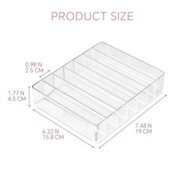 WECHENG Makeup Organizer for Eyeshadow Palette and Lipstick Organizer, 7 Section Divided Makeup Palette Organizer for Vanity Drawer Countertop Modern Cosmetics Storage(7.48 x 6.22 x 1.77) WECHENG Makeup Organizer for Eyeshadow Palette and Lipstick Organizer, 7 Section Divided Makeup Palette Organizer for Vanity Drawer Countertop Modern Cosmetics Storage(7.48 x 6.22 x 1.77)