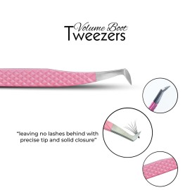 SIVOTE Lash Tweezers for Eyelash Extensions, Set of 3 - Volume, Volume Boot, Slim 90 Degree Tweezers with Fiber Tips in Pastel Colors, Ideal for Mega, Volume & Russian Lashes - Includes Leather Pouch SIVOTE Lash Tweezers for Eyelash Extensions, Set of 3 - Volume, Volume Boot, Slim 90 Degree Tweezers with Fiber Tips in Pastel Colors, Ideal for Mega, Volume & Russian Lashes - Includes Leather Pouch