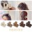 Medium Claw Hair Clips for Women Girls, 2 Matte Rectangle Small Hair Claw Clips for Thin/Medium Thick Hair, Hair Jaw Clips Nonslip Clips (Warm color)