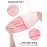 Auban Shower Cap, Shower Cap for Women Terry Cloth Lined EVA Exterior Reusable Double Layer Waterproof, Large Bath Hair Cap, Hotel Travel Essentials Accessories Cleaning Supplies(Pink)