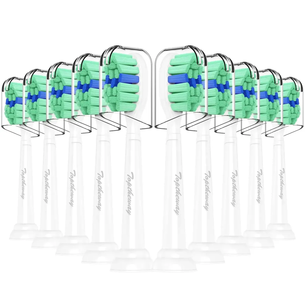 Toptheway Toothbrush Replacement Heads Compatible with Philips Sonicare ProtectiveClean DiamondClean C2 G2 W 4100 5100 5300 Plaque Control, 10 Pack Toptheway Toothbrush Replacement Heads Compatible with Philips Sonicare ProtectiveClean DiamondClean C2 G2 W 4100 5100 5300 Plaque Control, 10 Pack
