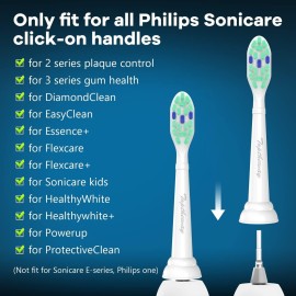 Toptheway Toothbrush Replacement Heads Compatible with Philips Sonicare ProtectiveClean DiamondClean C2 G2 W 4100 5100 5300 Plaque Control, 10 Pack Toptheway Toothbrush Replacement Heads Compatible with Philips Sonicare ProtectiveClean DiamondClean C2 G2 W 4100 5100 5300 Plaque Control, 10 Pack