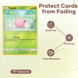 Mlikero 600 Count Card Sleeves, Clear Soft Trading Card Sleeves, Polypropylene (PP), Fit for MTG, TCG, Baseball, Football, Game Cards Mlikero 600 Count Card Sleeves, Clear Soft Trading Card Sleeves, Polypropylene (PP), Fit for MTG, TCG, Baseball, Football, Game Cards