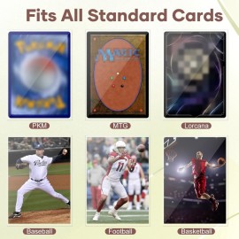 Mlikero 600 Count Card Sleeves, Clear Soft Trading Card Sleeves, Polypropylene (PP), Fit for MTG, TCG, Baseball, Football, Game Cards Mlikero 600 Count Card Sleeves, Clear Soft Trading Card Sleeves, Polypropylene (PP), Fit for MTG, TCG, Baseball, Football, Game Cards