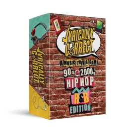 Lyrically Correct 90\'s and 2000\'s Hip Hop & R&B Music Trivia Card Game for Friends, Fun Party Game for Adults, Family Gatherings, Game Nights, and Finish The Lyrics Challenge