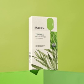 Mediheal Best Korean Sheet Mask - Tea Tree Essential Face Mask 10 Sheets For All Skin Types Korean Best Sheet Mask Soothing Calming Mediheal Best Korean Sheet Mask - Tea Tree Essential Face Mask 10 Sheets For All Skin Types Korean Best Sheet Mask Soothing Calming