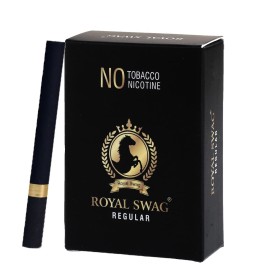 ROYAL SWAG Ayurvedic & Herbal Cigarette, Regular (10 Sticks) Smoking Cessation