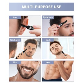 Dapsang Eyebrow Trimmer, Electric Eyebrow Razor for Women Men, Rechargeable Painless LED Light Facial Hair Shaver Remover with Rinseable Blade for Face Lips Neck Leg Dapsang Eyebrow Trimmer, Electric Eyebrow Razor for Women Men, Rechargeable Painless LED Light Facial Hair Shaver Remover with Rinseable Blade for Face Lips Neck Leg