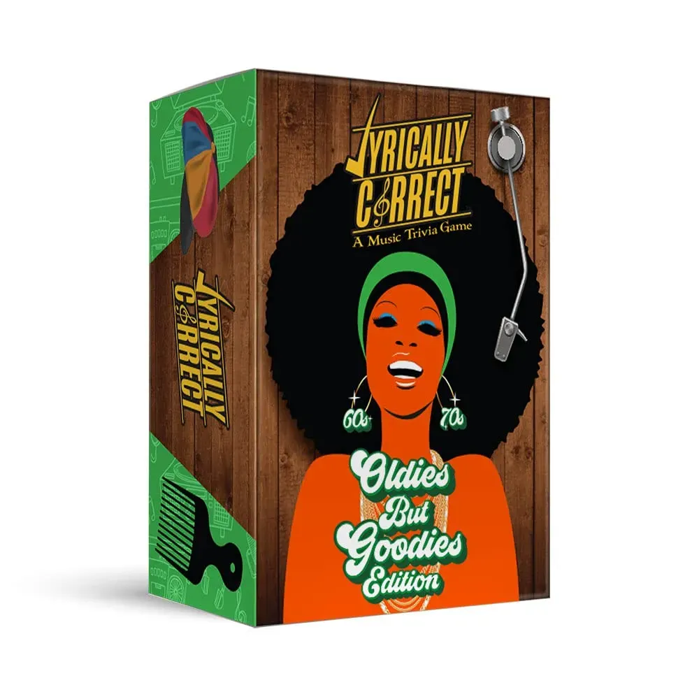 Lyrically Correct 60\'s and 70\'s Oldies but Goodies Music Trivia for Friends, Fun Party Game for Adults, Family Game Night, Finish The Lyrics Challenge