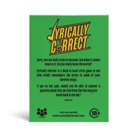 Lyrically Correct 60\'s and 70\'s Oldies but Goodies Music Trivia for Friends, Fun Party Game for Adults, Family Game Night, Finish The Lyrics Challenge