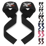 BEAST RAGE Lifting Wrist Straps for Weightlifting, Weight Lifting Straps Gym Power Workouts Lifting Straps Padded Cotton Men Women Supportive Lift Deadlift Straps Hard Pull Exercise Straps (Black)