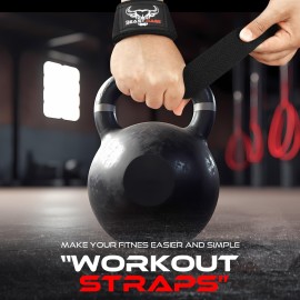 BEAST RAGE Lifting Wrist Straps for Weightlifting, Weight Lifting Straps Gym Power Workouts Lifting Straps Padded Cotton Men Women Supportive Lift Deadlift Straps Hard Pull Exercise Straps (Black) BEAST RAGE Lifting Wrist Straps for Weightlifting, Weight Lifting Straps Gym Power Workouts Lifting Straps Padded Cotton Men Women Supportive Lift Deadlift Straps Hard Pull Exercise Straps (Black)