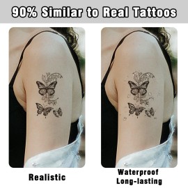 Cerlaza 100 Sheets Temporary Tattoos for Women Adult, 420 Mixed Styles Tiny Branch Fake Tattoo Stickers that Look Real and Last Long, Realistic Henna Tattoo for Girl Body Art Sticker Cerlaza 100 Sheets Temporary Tattoos for Women Adult, 420 Mixed Styles Tiny Branch Fake Tattoo Stickers that Look Real and Last Long, Realistic Henna Tattoo for Girl Body Art Sticker