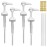 4 Pack Gallon Jug Pump Dispenser 38-400 White Pump for Gallon Jug Dispensing - 7cc Lotion Gallon Shampoo Pump Top Replacement, Fits 1 Gallon Bottle 64oz 128oz Hand Sanitizer Containers, Plus Labels