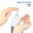 4 Pack Gallon Jug Pump Dispenser 38-400 White Pump for Gallon Jug Dispensing - 7cc Lotion Gallon Shampoo Pump Top Replacement, Fits 1 Gallon Bottle 64oz 128oz Hand Sanitizer Containers, Plus Labels