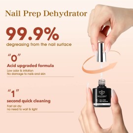 Modelones 9 in One Nail Glue Gel Nail Prep Dehydrate Gel Nail Kit Nail Extension Set for False Nail Tips/Acrylic Nails/Base Gel/Bloom Gel/Adhesive Bond, Long Lasting Curing Needed Modelones 9 in One Nail Glue Gel Nail Prep Dehydrate Gel Nail Kit Nail Extension Set for False Nail Tips/Acrylic Nails/Base Gel/Bloom Gel/Adhesive Bond, Long Lasting Curing Needed