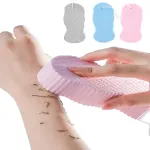 WFWJ 3Pcs Magic Exfoliating Bath Sponge,3D Super Soft Exfoliating Bath Sponge,Remover Dead Skin for Adults Children and Pregnant Women,Reusable(Blue+Pink+Gray)
