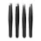Tweezers Set, High Precision Stainless Steel Eyebrow Tweezers for Facial Hair, Inward Growing Hair and Splinter Remover Kit, Suitable for Women and Men, 4-Piece Set. (Black)
