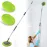 Wall Cleaner, Max 66\'\' Wall Mop with Long Handle, Ceiling Dust Mop with 15 Labor-Saving Elbow Extension Pole, Baseboard Duster Washer Scrubber, High Reach Window Cleaning Brush, Roof Cleaning Tool-GN