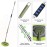 Wall Cleaner, Max 66\'\' Wall Mop with Long Handle, Ceiling Dust Mop with 15 Labor-Saving Elbow Extension Pole, Baseboard Duster Washer Scrubber, High Reach Window Cleaning Brush, Roof Cleaning Tool-GN