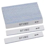 25 Count 80 Grit Rectangle Nail Files for Acrylic Nails, Reusable Buffering Files Double Sided Emery Boards for Nails