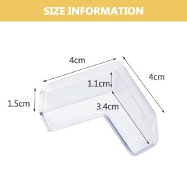 8 Pack Corner Protector for Baby, Clear Furniture Corner Guard & Edge Safety Bumpers for Table Edges & Sharp Corners - Baby Proofing (L Shape) 8 Pack Corner Protector for Baby, Clear Furniture Corner Guard & Edge Safety Bumpers for Table Edges & Sharp Corners - Baby Proofing (L Shape)