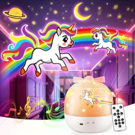 PIKOY Night Light for Kids, 15 Films+15 Sound Machine for Kids Projector Light, 360 Rotation Princess Night Light Projector for Kids Room,Remote+Rechargeable Unicorn Lamp,Unicorn Gifts for Girls Toys PIKOY Night Light for Kids, 15 Films+15 Sound Machine for Kids Projector Light, 360 Rotation Princess Night Light Projector for Kids Room,Remote+Rechargeable Unicorn Lamp,Unicorn Gifts for Girls Toys