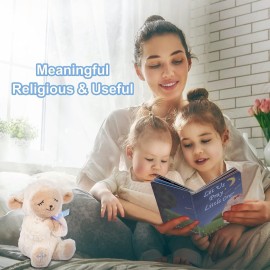 MyMateZoe Baptism Gifts for Boys, Great Christening, Dedication and Baptism Gift Set for Boys and Newborn Baby, Includes 7 Praying Lamb Plush Toy and Let Us Pray Baby Book in Keepsake Gift Box MyMateZoe Baptism Gifts for Boys, Great Christening, Dedication and Baptism Gift Set for Boys and Newborn Baby, Includes 7 Praying Lamb Plush Toy and Let Us Pray Baby Book in Keepsake Gift Box